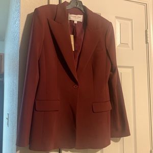 Michael Kors Collection Brand New Size 10 Burgandy Suit Jacket